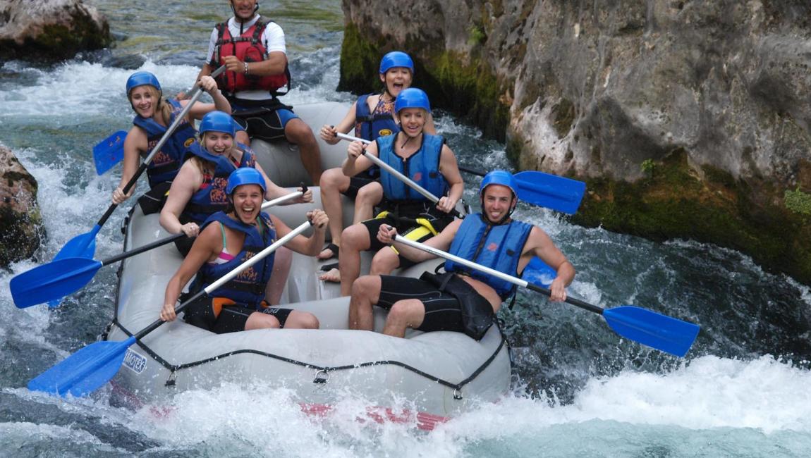 Rafting on Cetina river from Split